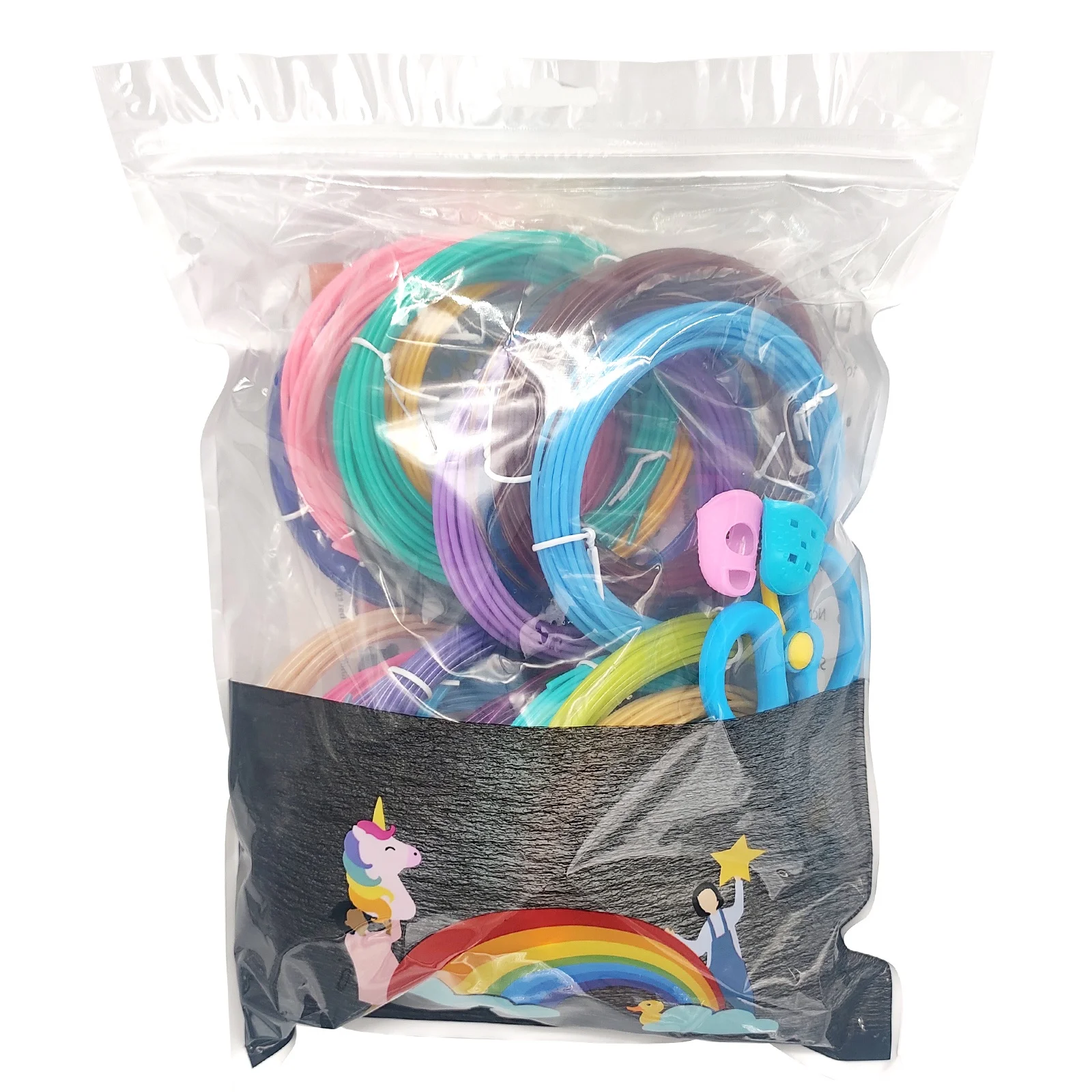 1.75mm 3D Printing Refills 20 Colors 330 feet 3D Pen PLA Refill Comes with 3D Printing molds Papers