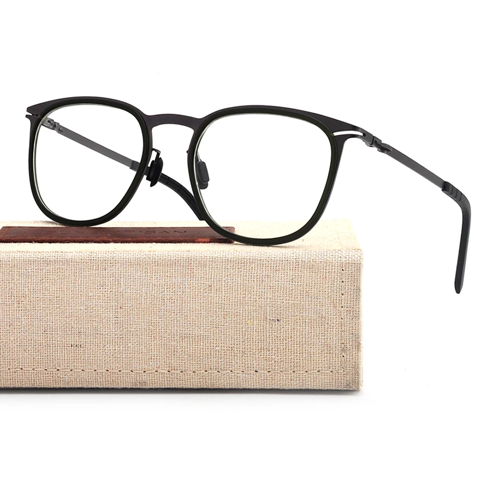 Men Optical Glasses Frame Titanium Metal Spectacles Computer eyeglass