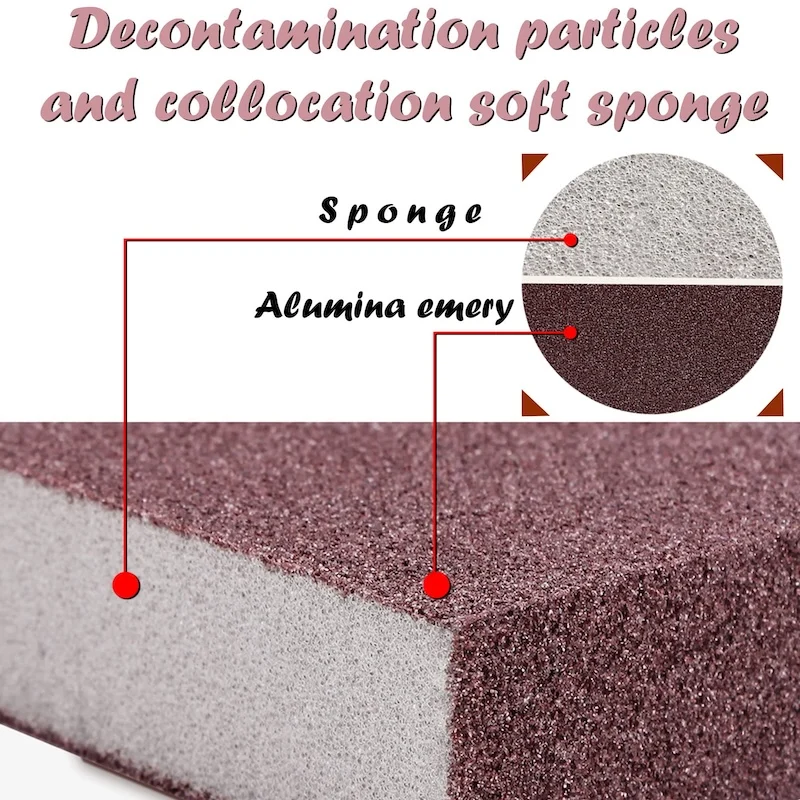 rust removal nano carborundum magic emery kitchen heavy duty scrub scouring magic eraser sponge
