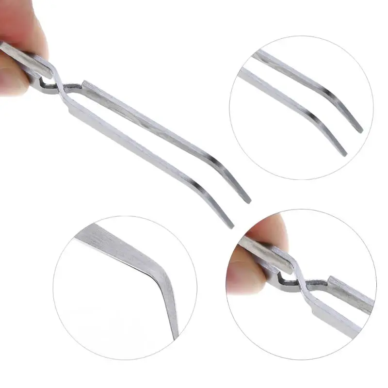 Nail Art Shaping Tweezers Multifunction Cross Nail Clip for Acrylic UV Gel Shaping Pinchers