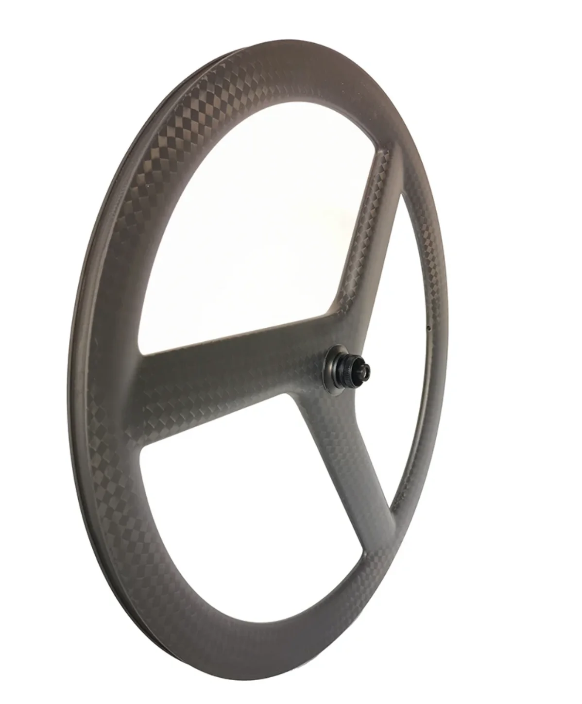 High-Quality Factory Time Trial Disc Wheelset Carbon 3 Spokes Tri Wheels Rear for Road /TT Bike /Track Center Lock Disc Brake