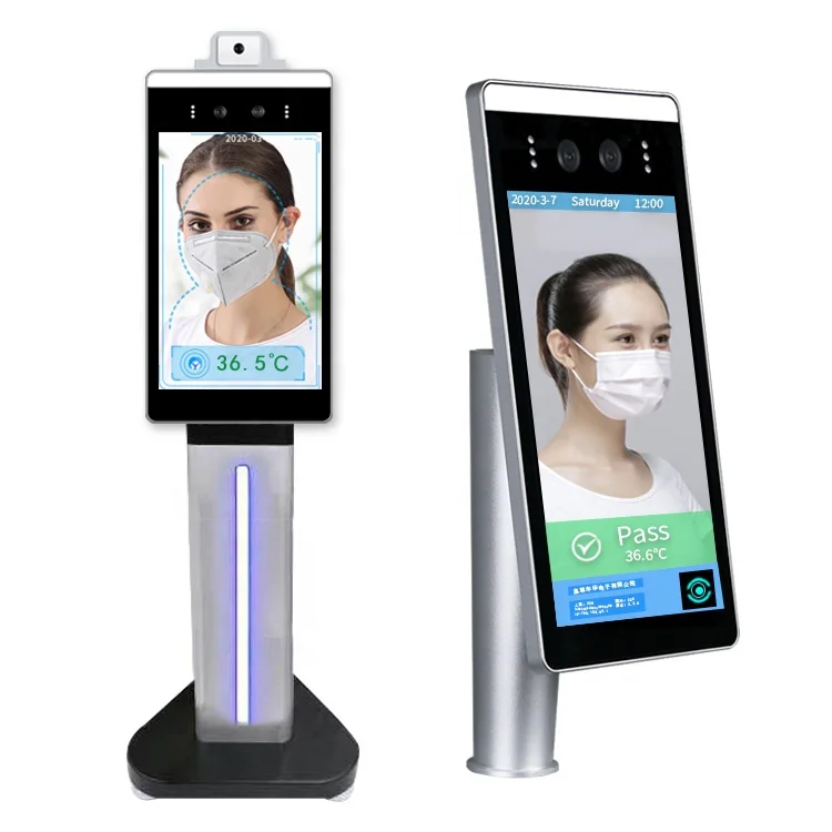 
Attendance machine body and face dynamic recognition and temperature device detector 