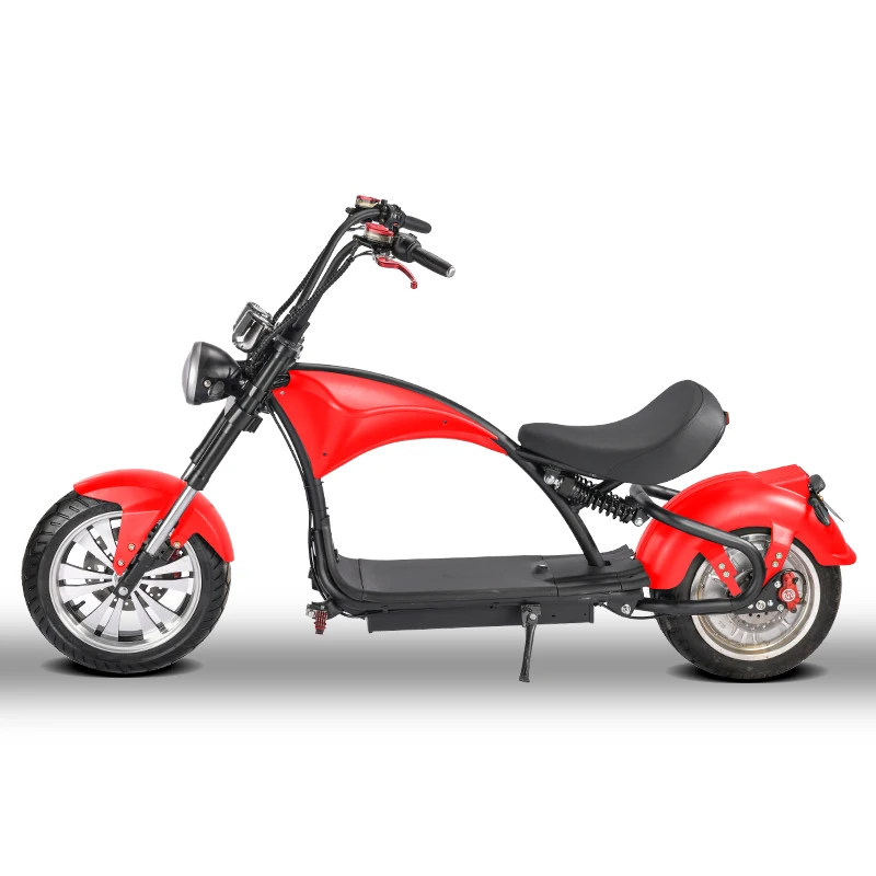 Factory Direct 2000W 12inch Fat Tire City coco M1p Chopper Motorcycle Style Electric Moped Citycoco Scooter for Adults