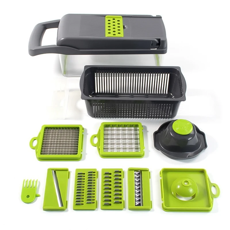 12 In 1 Potato Mandoline Slicer Veggie Chopper Cabbage Vegetable Cutter Accesorios De Cocina Mandolines Dicer Fruit Onion Cutter