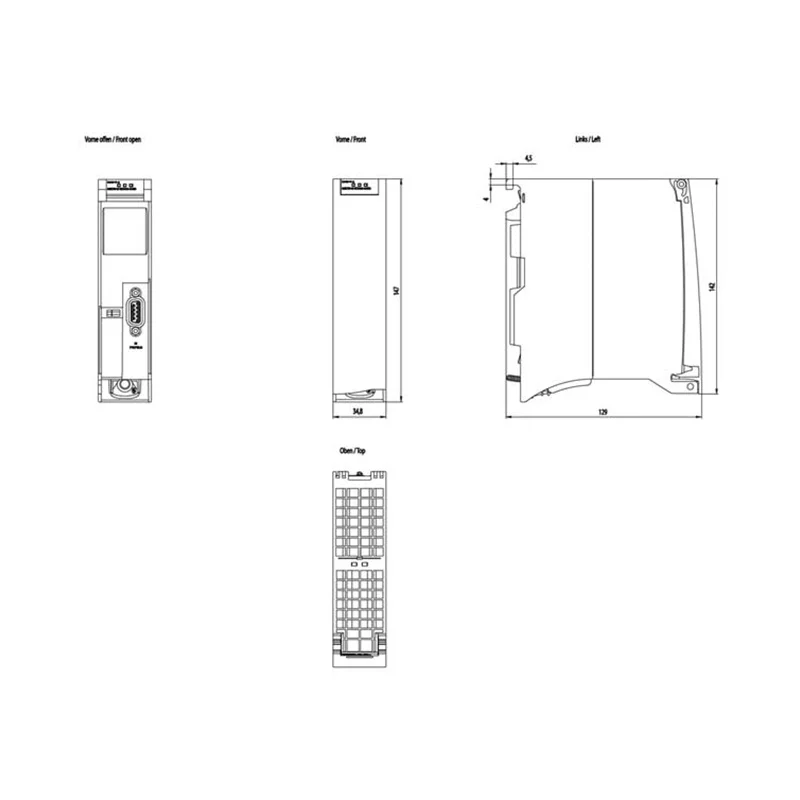 SIEMENS 6GK7542-5DX00-0XE0 communications module CM 1542-5 for connection of S7-1500 to PROFIBUS DP DP-V1 master or DP Device