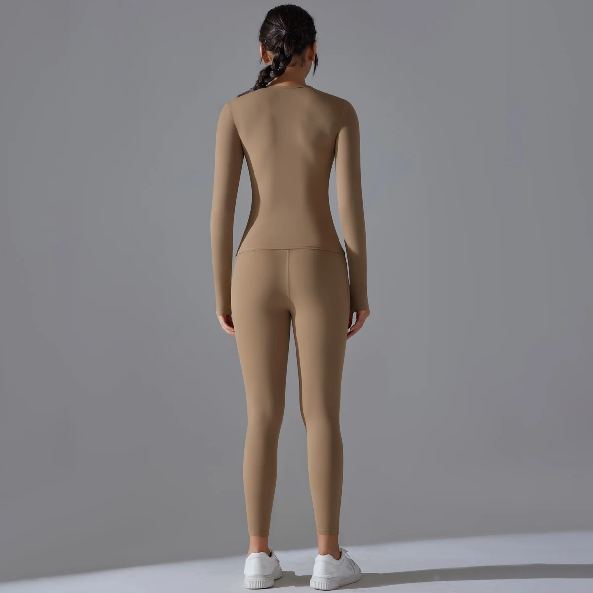 Custom Logo Women Yoga Suits Nylon Spandex Leggings Pocket Pants Gym Fitness Sportswear Yoga Sets