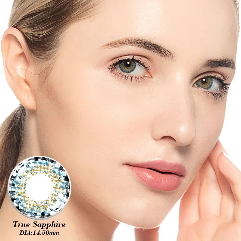  Цветные контактные линзы mill creek premium green hazel популярные мягкие круглые цветные оптом Новое поступление для