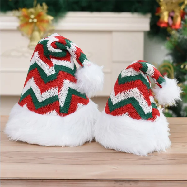 Christmas 2021 Product Supplies Merry Christmas Decorated Felt Santa Claus Hat