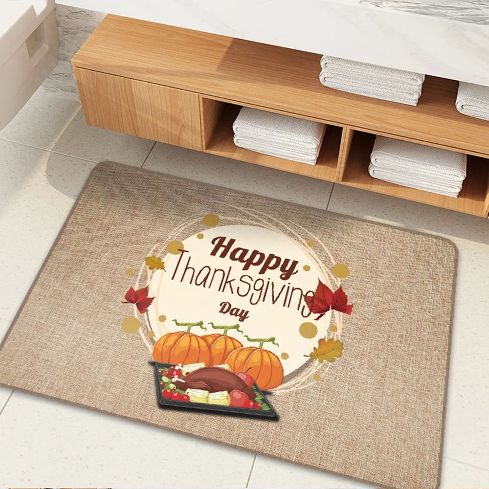 60*90mm Linen Type Floor Mats  Doormat Home Rugs Carpet Bathrooms Toilets Bedroom Entrance Mat