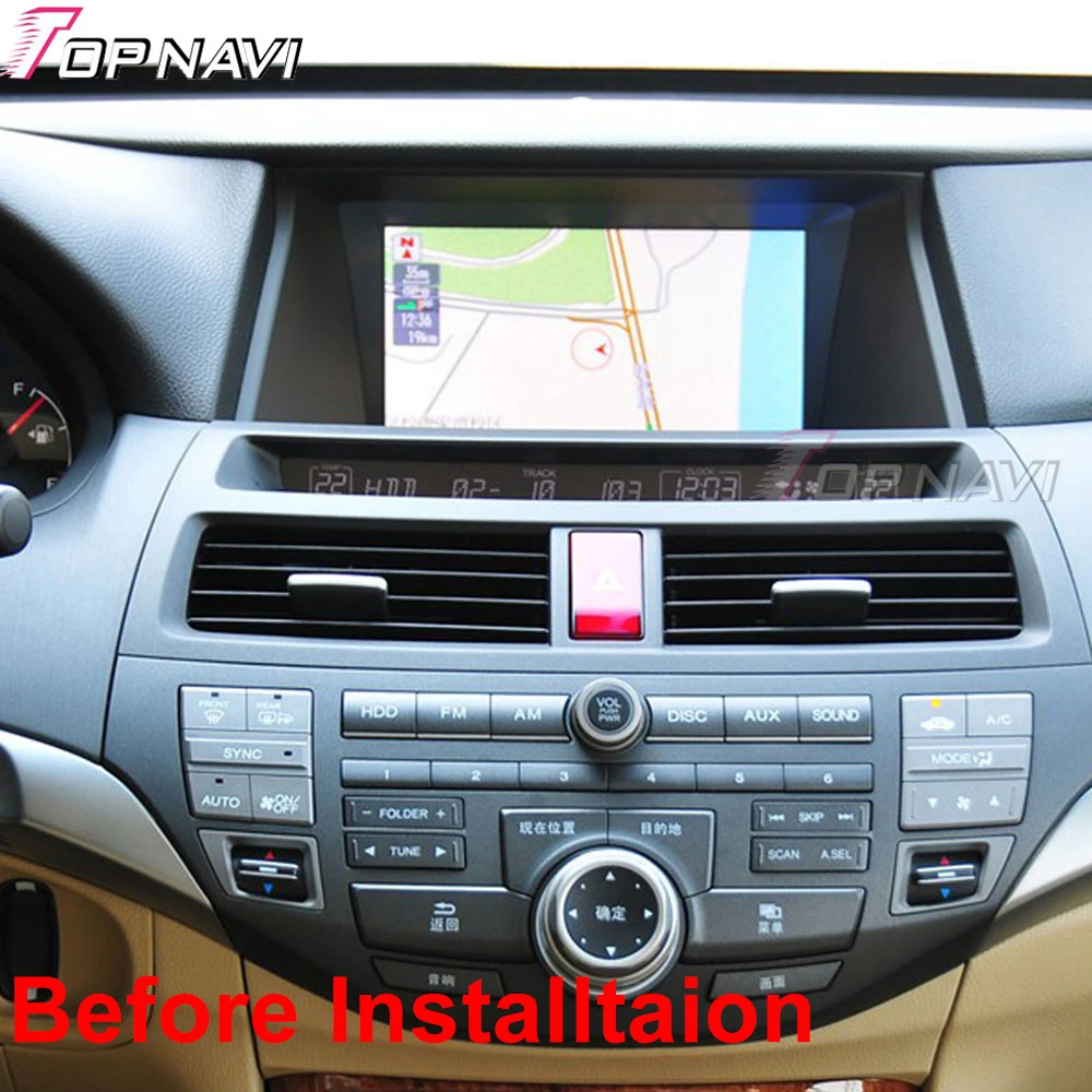 10.1 Inch Android Car Refitting Fascia Panels For Honda Accord 8 2008-2013 Multimedia Harness Frame Car Accessories For Honda