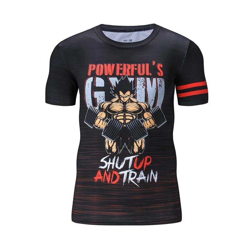 Wholesale Short Sleeve Tshirts Camiseta De Anime De Goku 3d Graphic T Shirt Oversized Cartoon Clothing Men Anime T-shirts