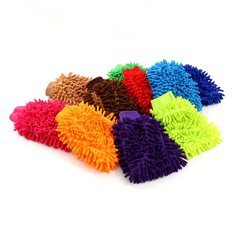 chenille car cleaning microfiber drying towel car wash gloves