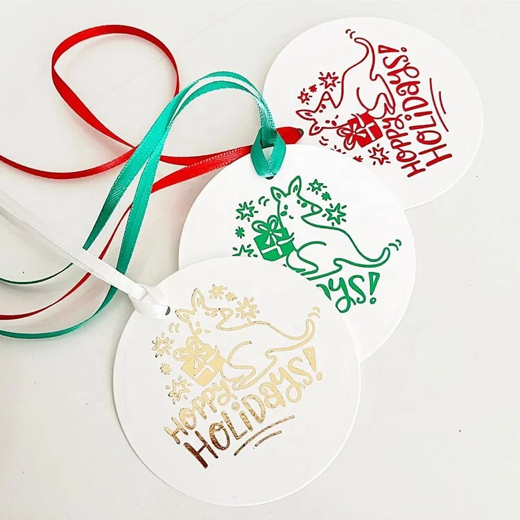 Wholesale Merry Christmas Labels Cards Gift Tags Labels And Hang Tags For Gift Wrapping Decoration Gift Card Set