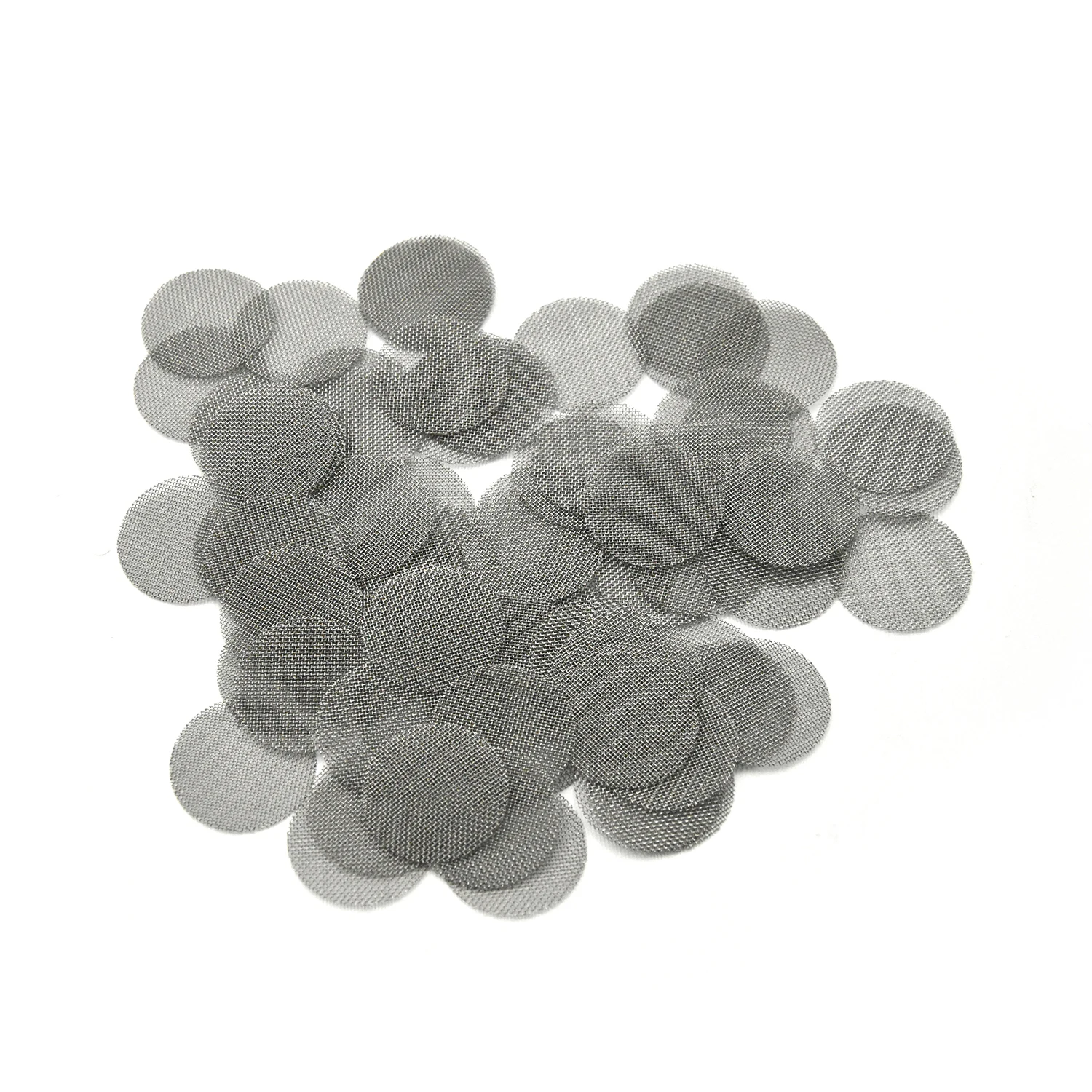 Round 15mm 16mm 19mm 21mm Stainless Steel  Tobacco Strainer Smoke Pipe Screen Smoking Air Filter Disc