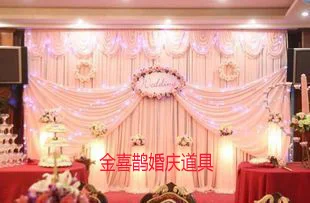 Background wall purdah Without decoration Layout Wedding props  Ice silk cloth Fabric