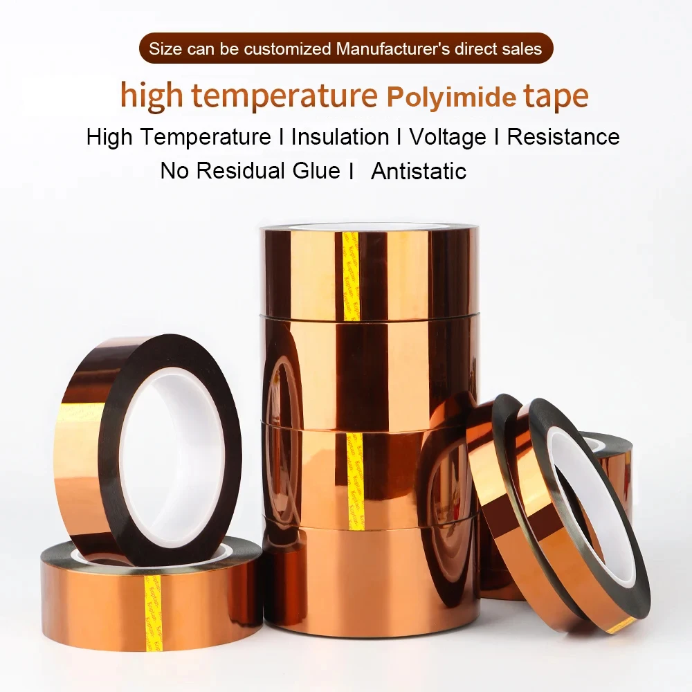 wholesale High temperature polyimide single-sided anti-static high temperature resistant tape polyimide film anti-static tape