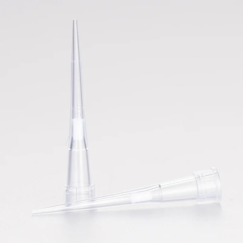 Sterile low retention Laboratory Plastic Filter Pipette Tips in bag