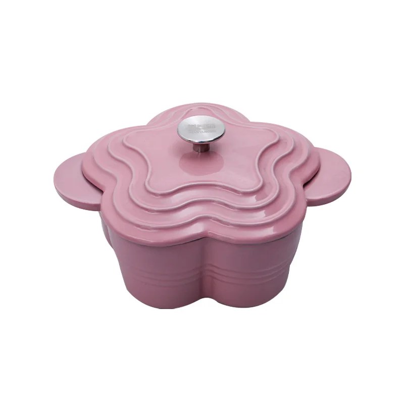 Wholesale High Quality Custom Logo Dutch Oven Non-Stick Cookware Casserole Russian Cast Iron Enamel Soup Pots