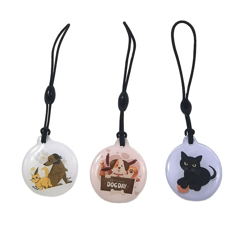 Custom RFID Resin Card Printable Animal Tracking NTAG 213 NFC Smart RFID Epoxy Tag