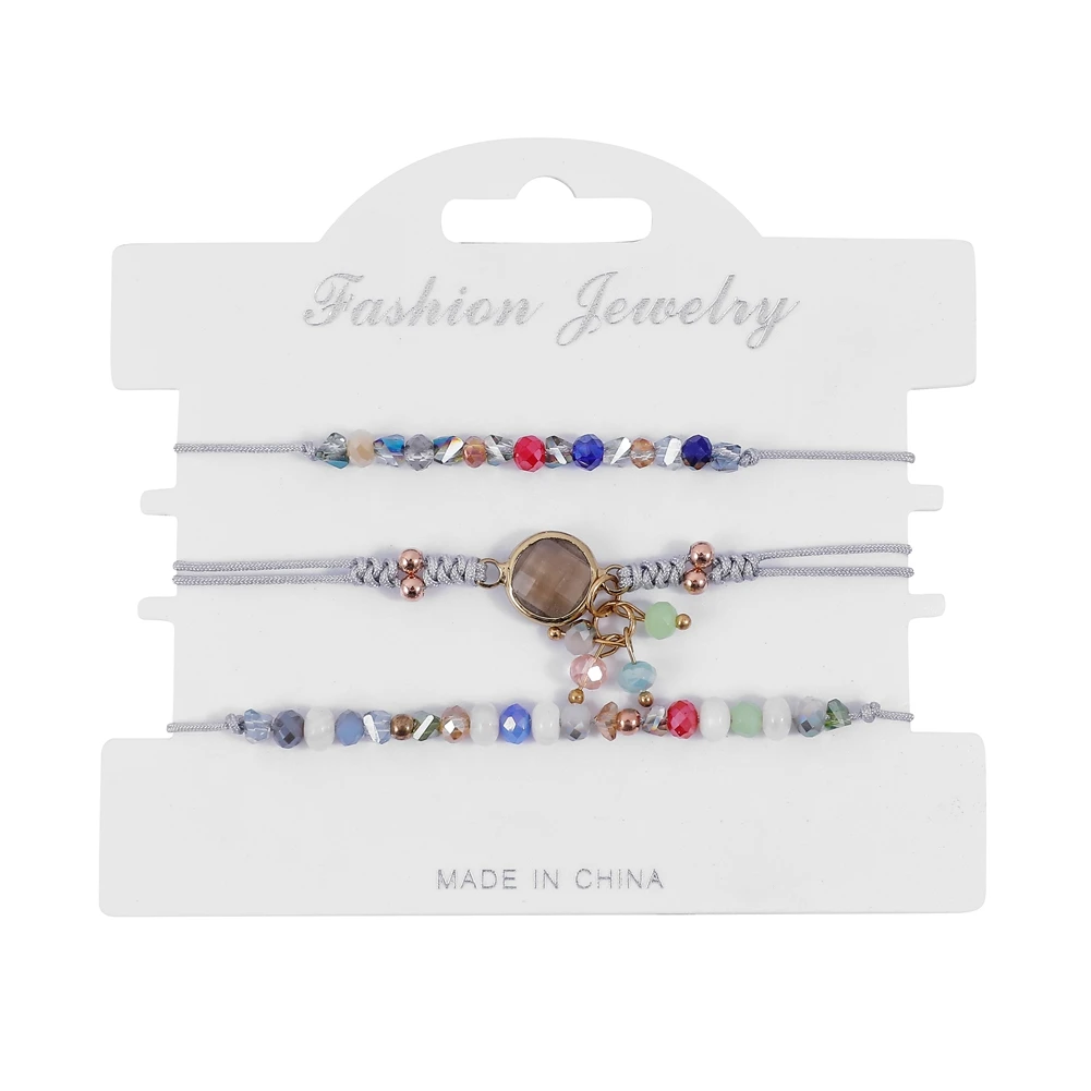 
2021 New Double Layer Bracelet Bead Bracelet Sets Fashionable Anklet Birthday Party Gift 