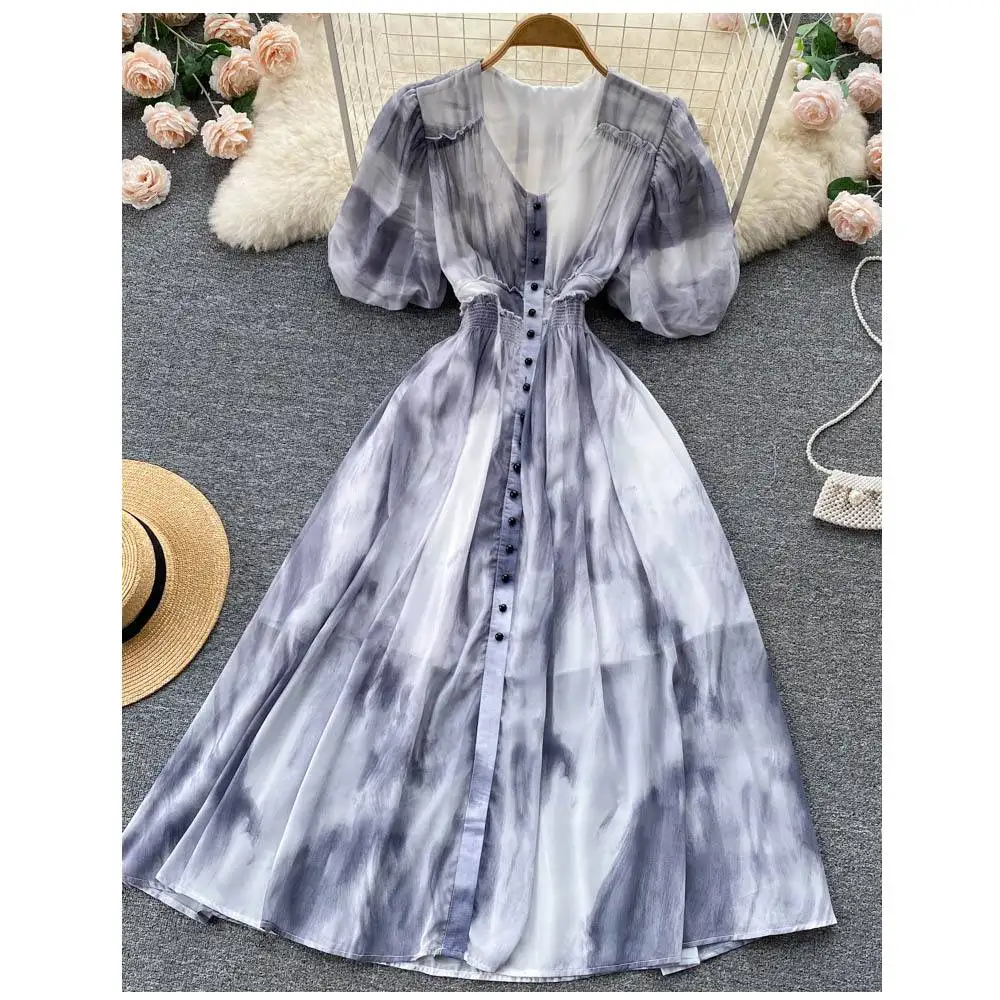 2024 Women Dresses Fashion Casual Dress Women Floral Printed Maxi Women Dresses Sundress