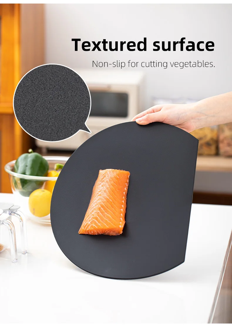 SHIMOYAMA Self-supporting TPU Chopping Board Dishwasher Safe Scratch Resistant Flexible Cutting Boards for Kitchen