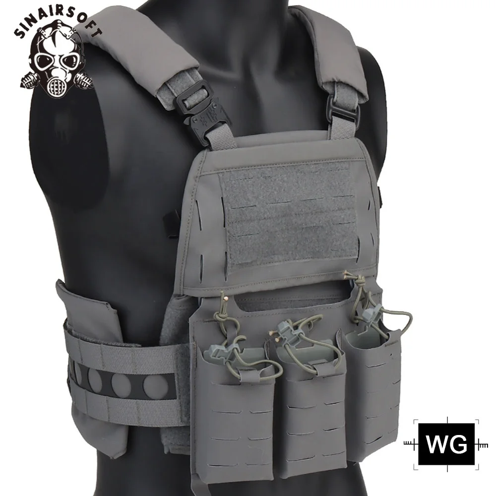 FCPC V5 Tactical Vest Plate Carrier Quick Detach With Front Mag Insert Pouch And Back Zipper Module For Hunting Vest