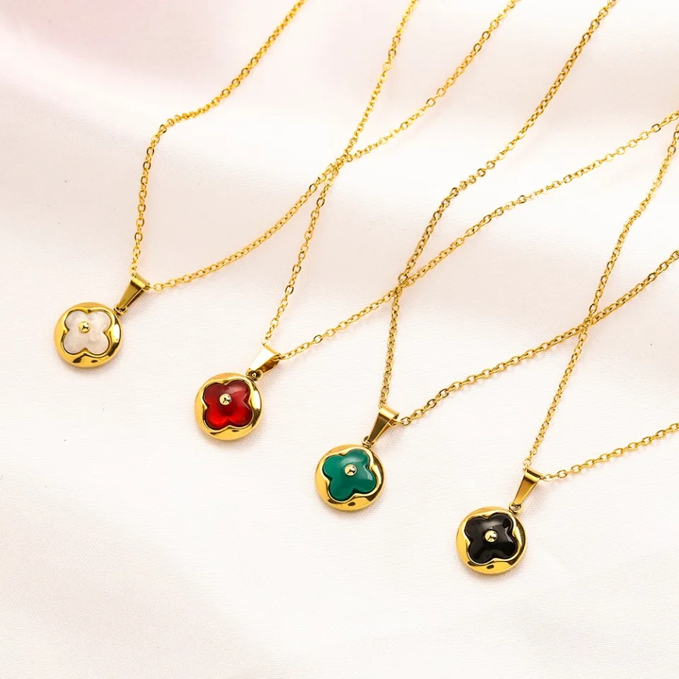 2022 Wholesale custom fine jewelry fashion luxury inspired personality brand clover choker necklace