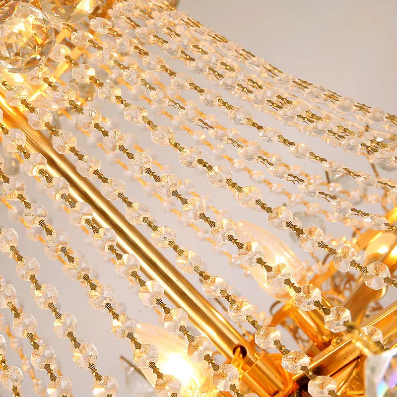 Exotic lamp for home decoration creative led dendritic k9 crystal tear drop chandelier