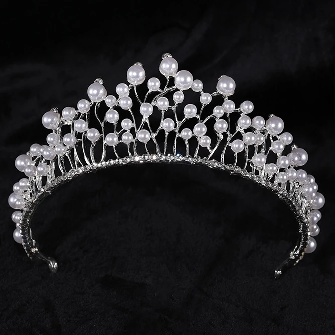Pearl Crown Pageant Crowns Princess Tiara