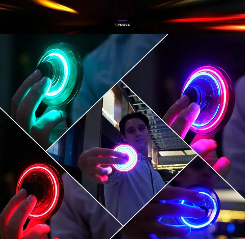 2024 New Products Magic Flying Spinner Kids Relaxing Stress Toys Fly Nova Steering Ufo Aircraft Mini Finger Tip Gyroscopes