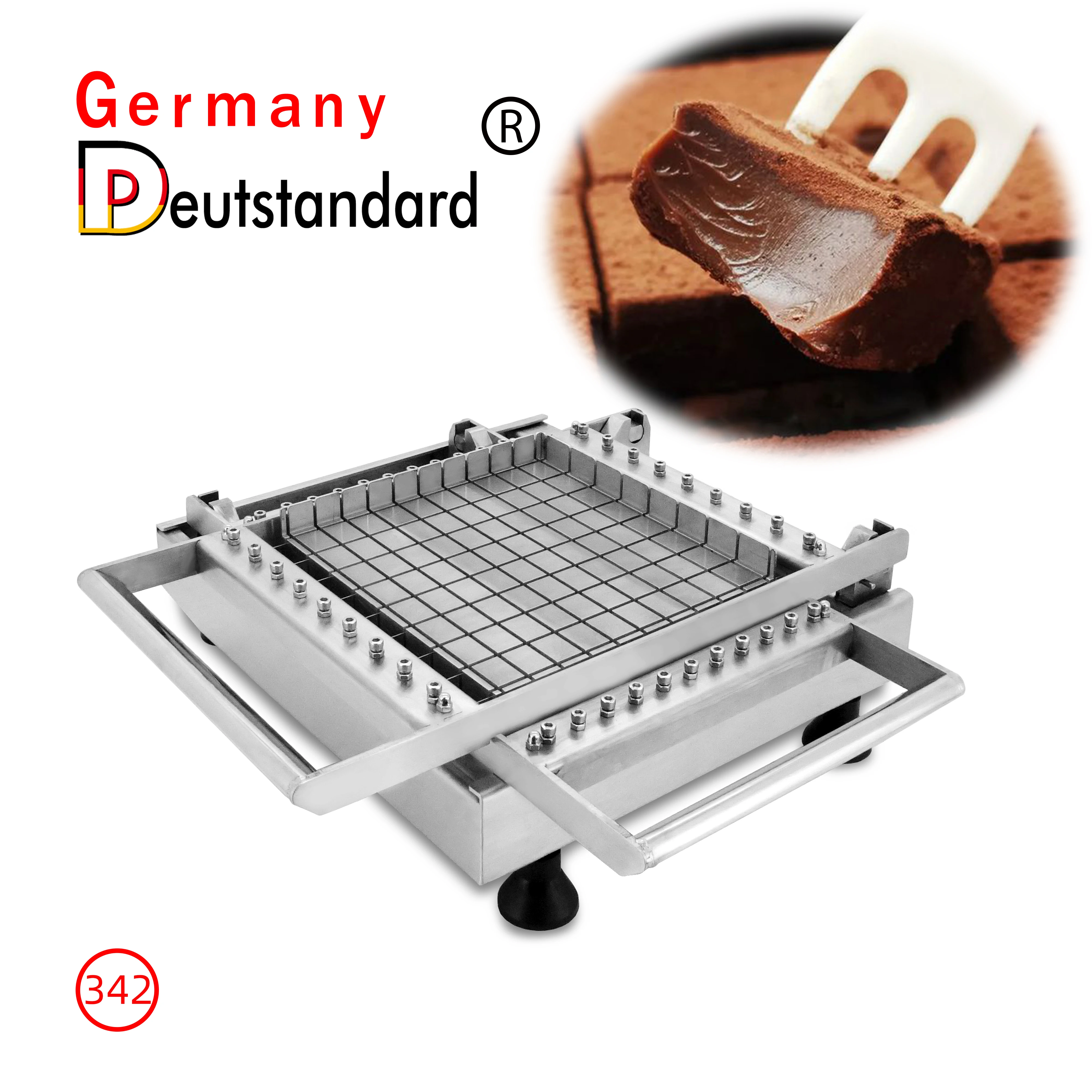 Mousse Cake Bar Candy NP-342 Manual Double Arm Chocolate Block Guitar Cutter Chocolate Cutting Machine