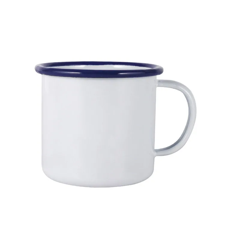 Professional Wholesale  Enamel cheaper cup mug Traveling Enamel Mug Without Deca