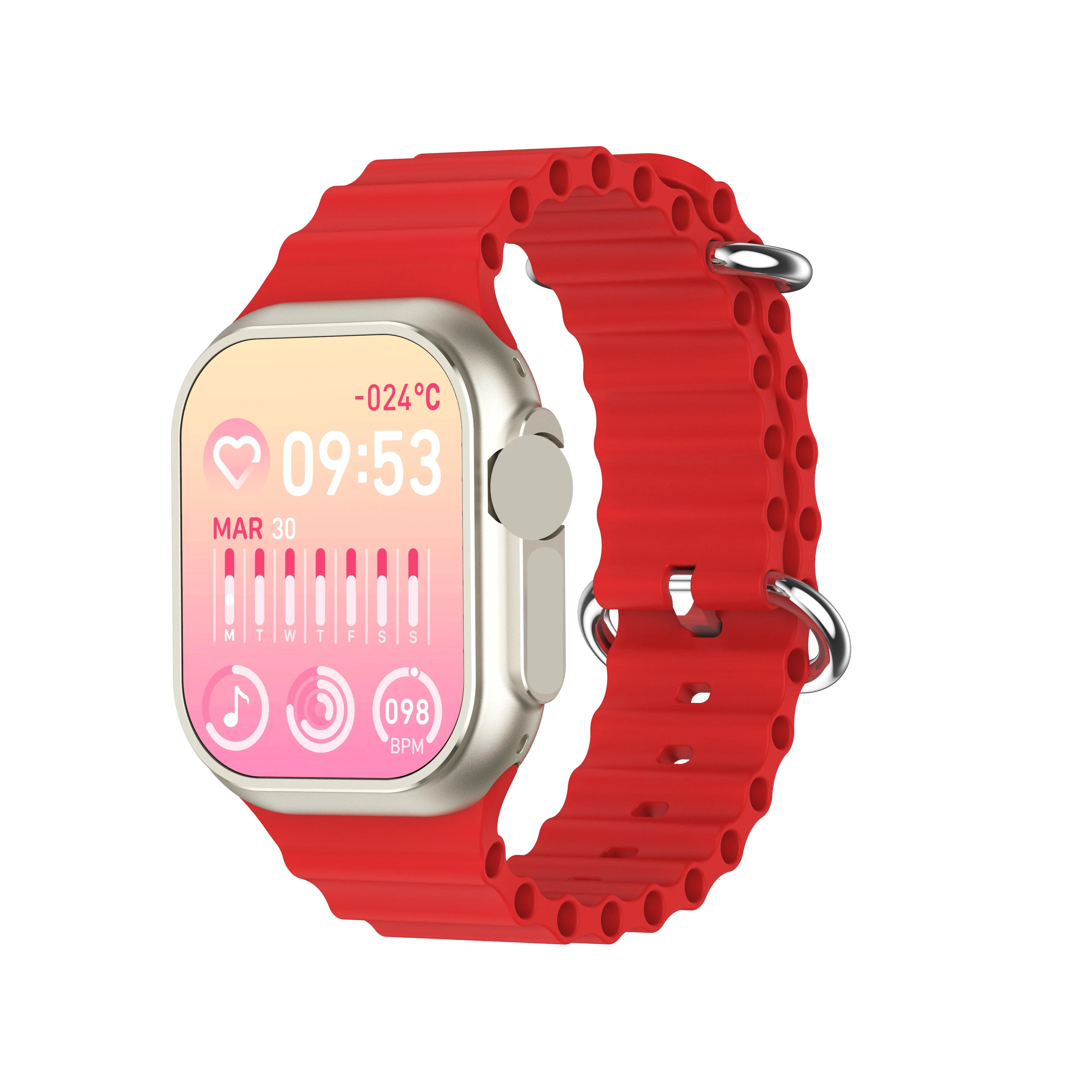 2023 AMOLED Ultra 9 Max Smartwatch Luxury Fitness IP68 Waterproof Reloj Inteligente Sports Smart Watch