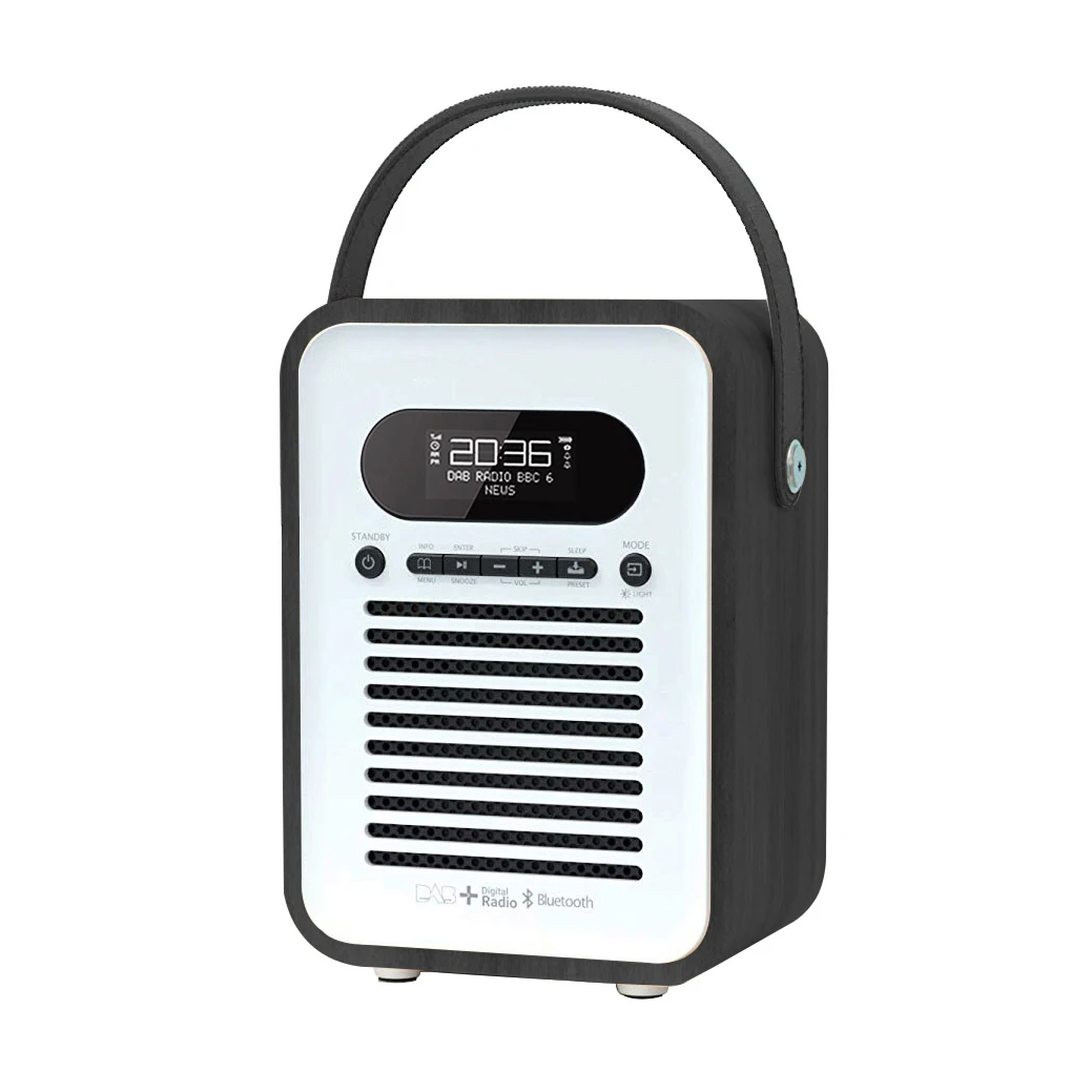 Portable Radio Wooden case BT Connectivity Digital FM and DAB Radio