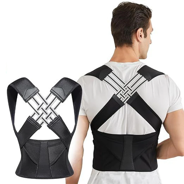 Manufacturer Wholesale Adjustable Lumbar Back Brace Support Shoulder Corrector Posture Corrector