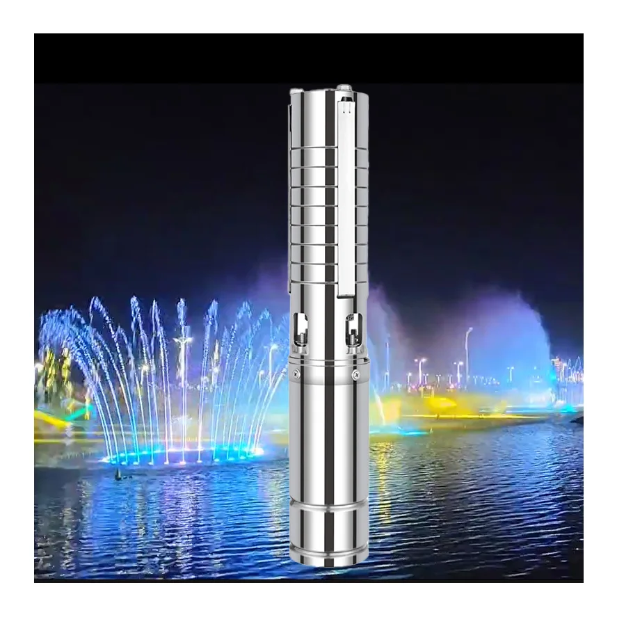 Low voltage DC 24V fountain pump manufacturer DMX512 stainless steel music submersible pump fountain pump
