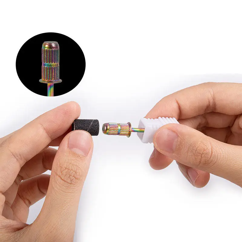 Pink Sanding Bands For Nail Drill Zebra Sanding Bands 80# 120# 180# 240#