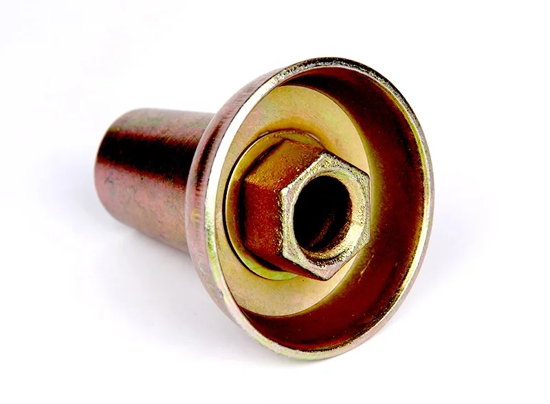 Concrete Formwork Tie Rod System 15/17mm Galvanized Casting Steel Climbing Cone Nut