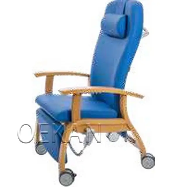 Hospital Comfortable Leather Folding Transfusion Chair Medical Movable Treatment Accompany Chair