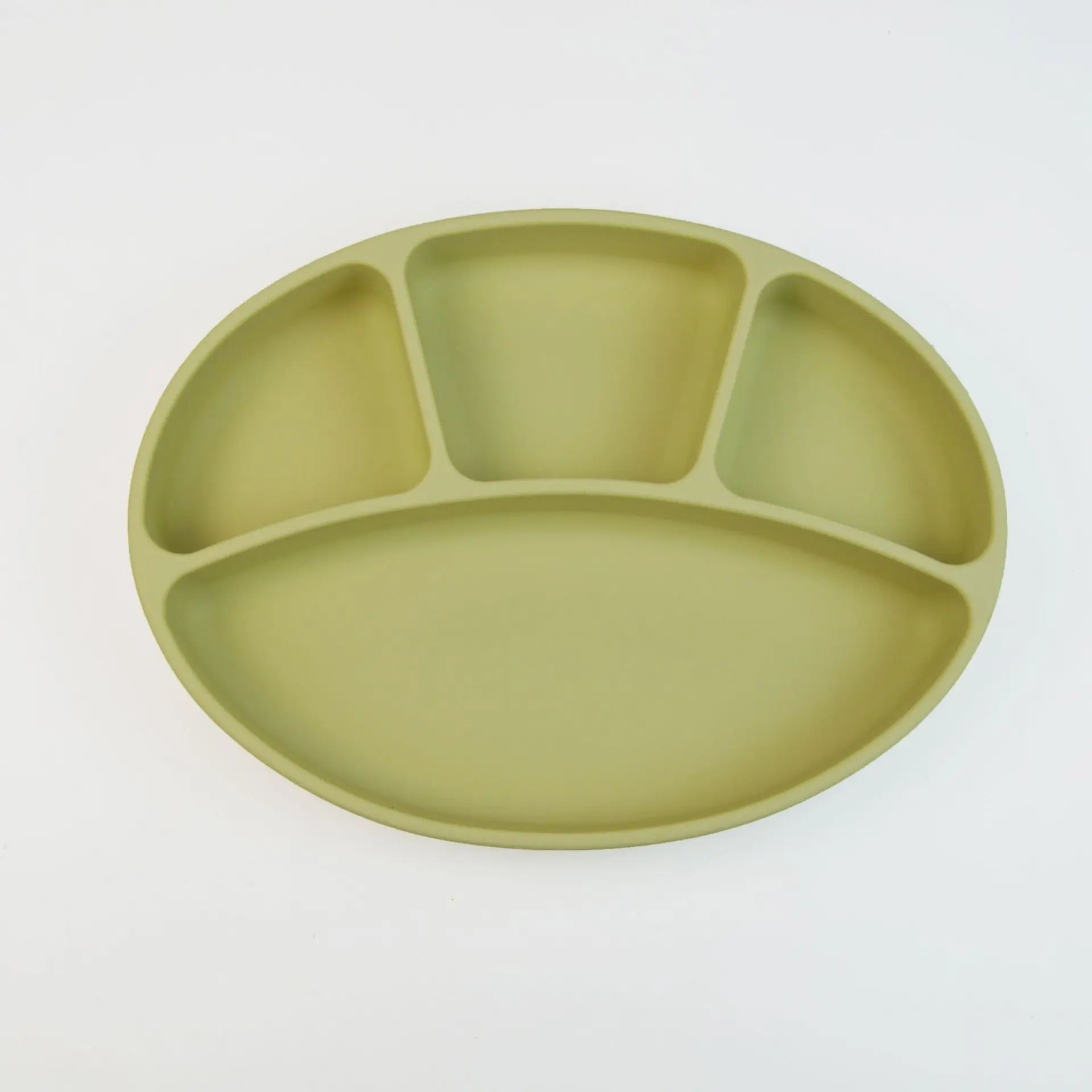 2023 Trending Bpa Free baby Silicone Feeding Suction Bowl Plate Silicone Baby Tableware