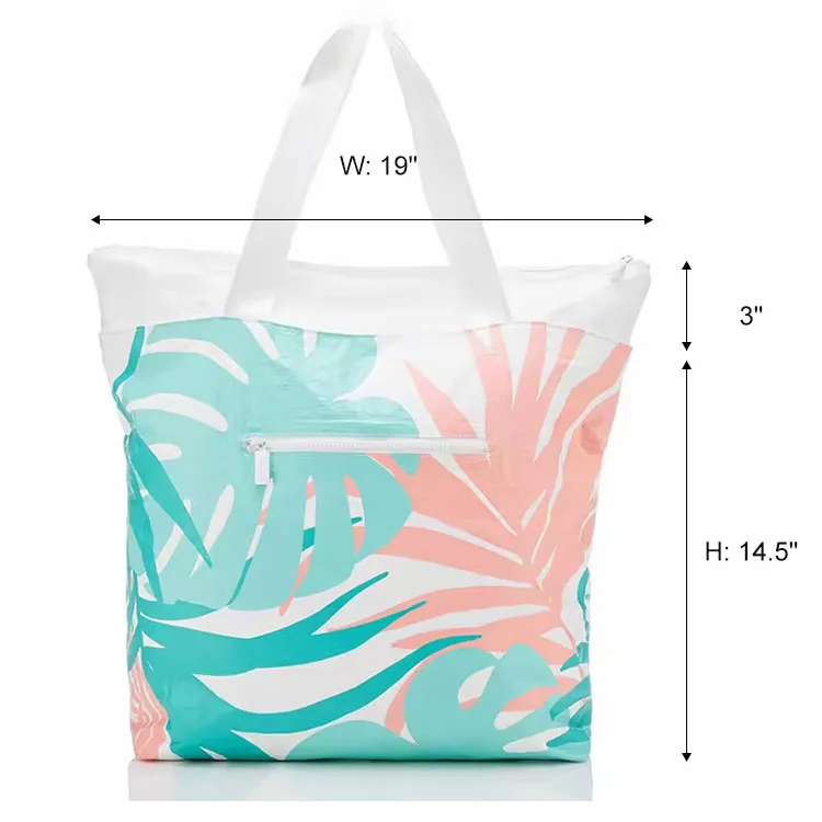 Custom Eco Friendly Fashion Travel Shipping Tote Tyvek Bag Zipper