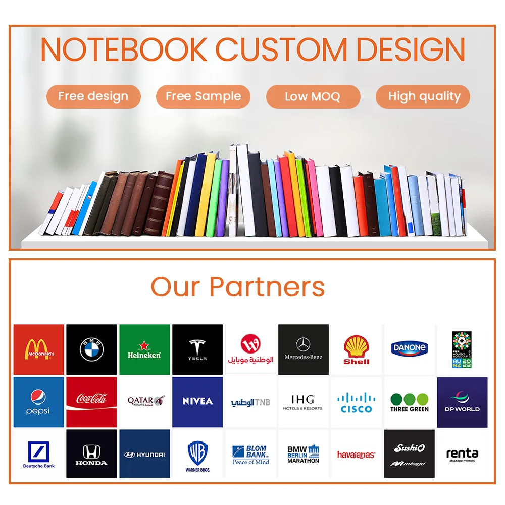 Customized Colorful Notebooks Promotional Custom Logo High Quality Custom notepad