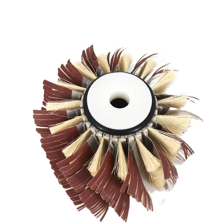 Sander Paper Strip Sisal Polishing Roller Brush For Wood