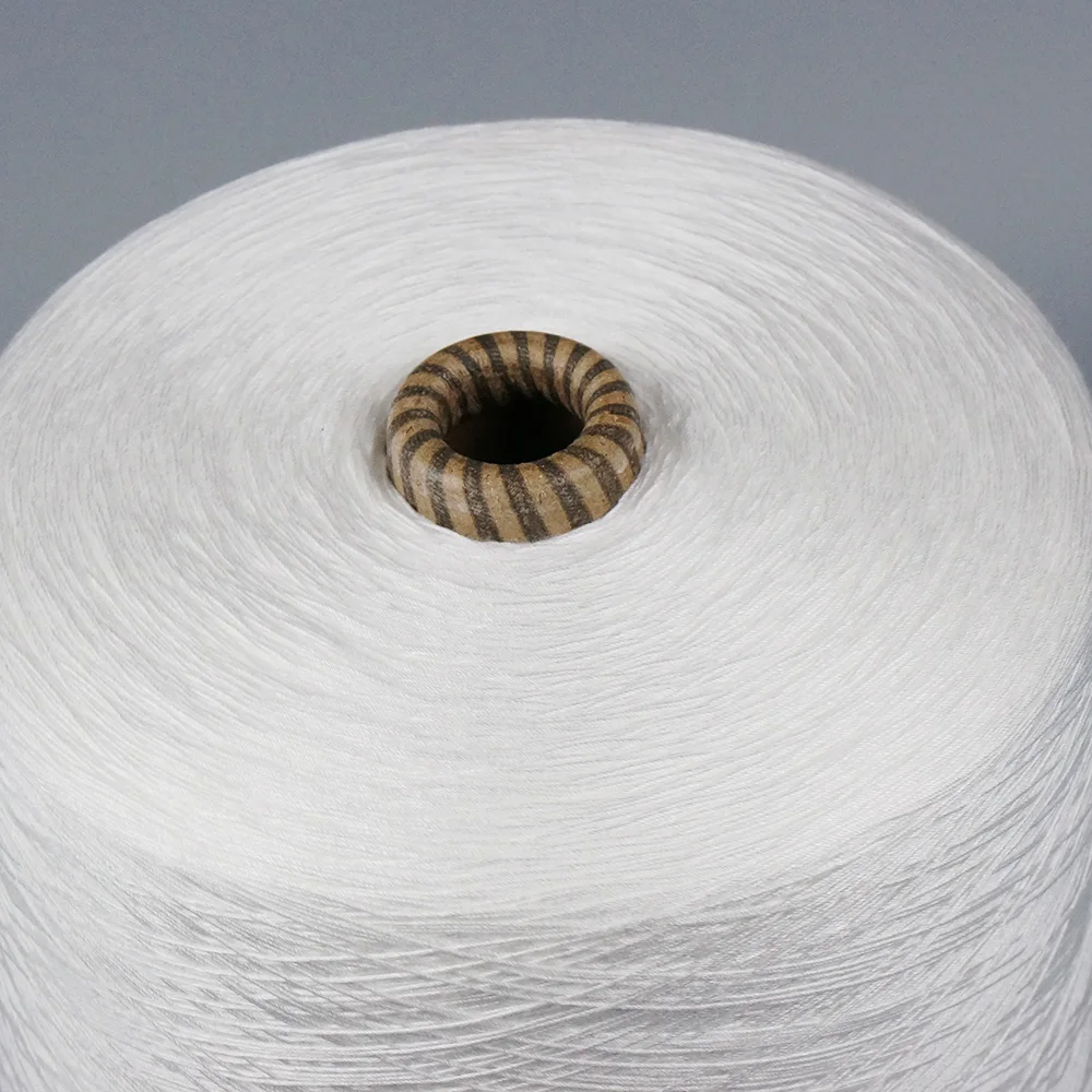 12/4 100% polyester sewing thread raw white polyester sewing thread bag closing thread