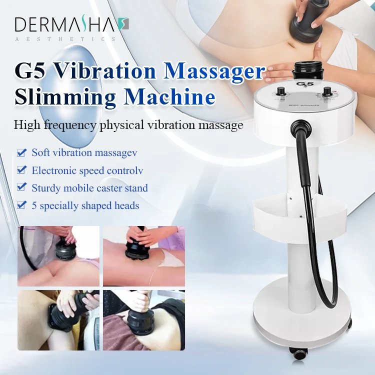 OEM Anti Cellulite Massage Muscle Electric Facial Body Vibrator Massage Machine G5 Massager Slimming Machine