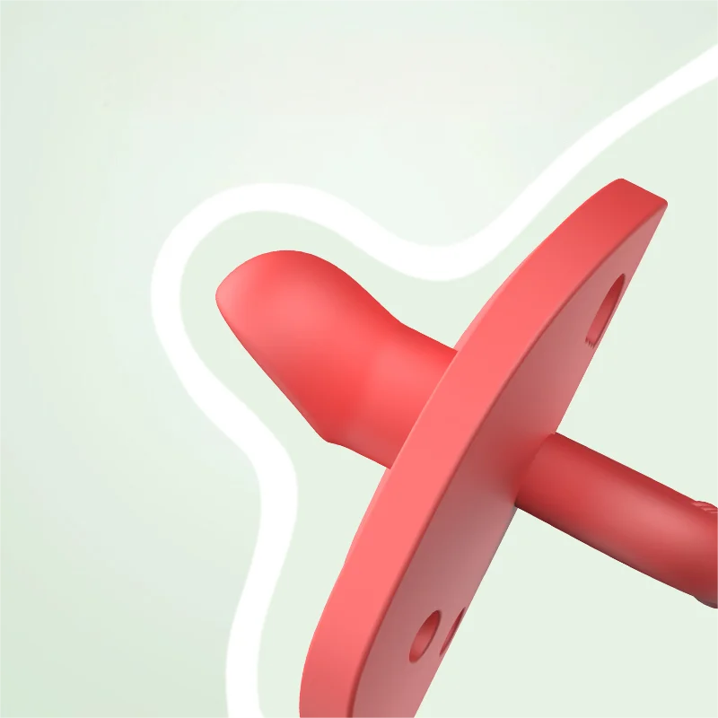 Pacifier for Babies Silicone Baby Teether Hand Pacifier for Sucking Soothing Pain Relief Chew Toy Teething Baby