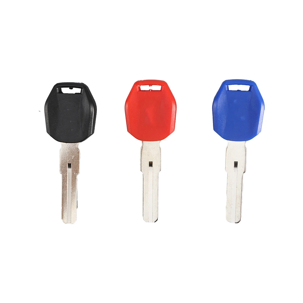 New Blank Motorcycle Uncut Keys Black Blue Red Length 44mm for KTM Motorbike Spare Part Replacement Accessory