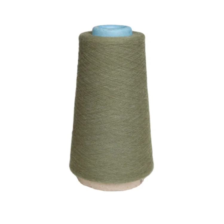 Anti-Radiation Green OEM silver metallic conductive knitting blend yarn