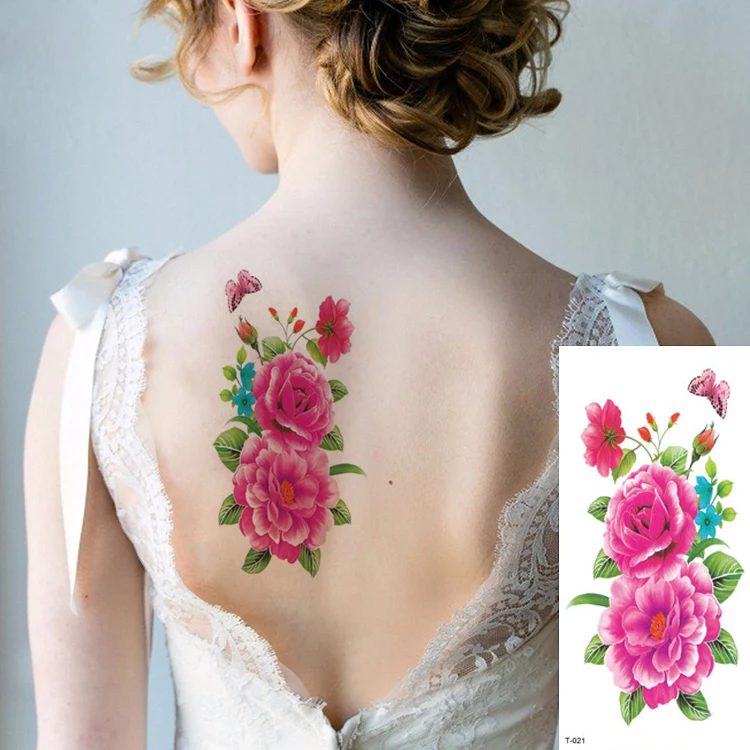 Fake Body Arm Chest Shoulder Water Transfer Men and Women Temporary Tattoo Sticker